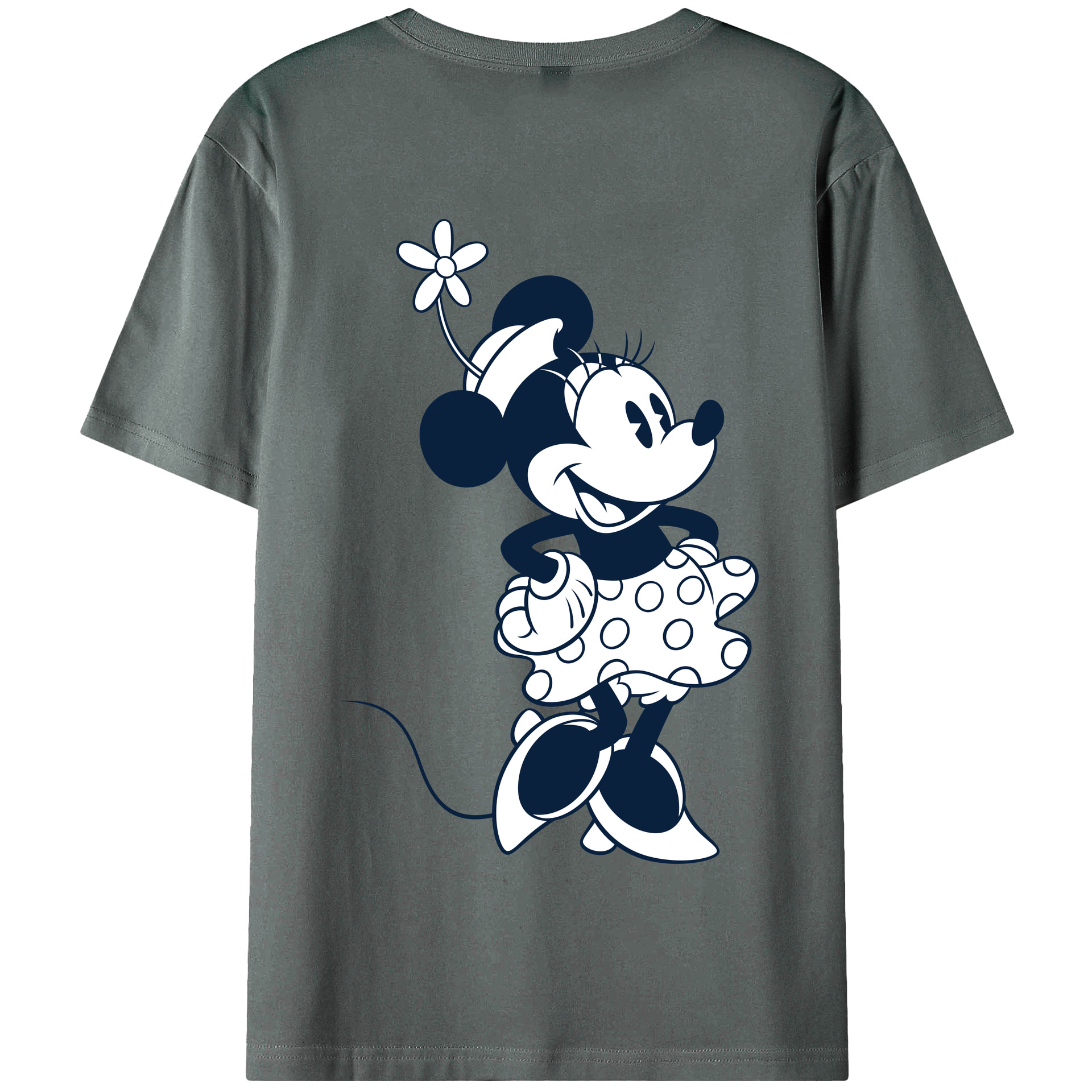 （画像用） ミッキーマウス Mickey Mouse 綿100％半袖Tシャツ（背面プリント）